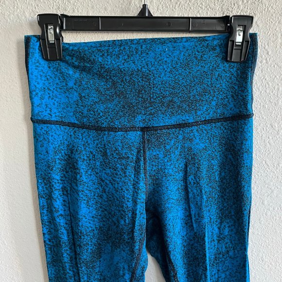 Lululemon Women's Wunder Under Pant III Leggings Luon Spray Jacquard Blue Size 4 - Picture 4 of 9
